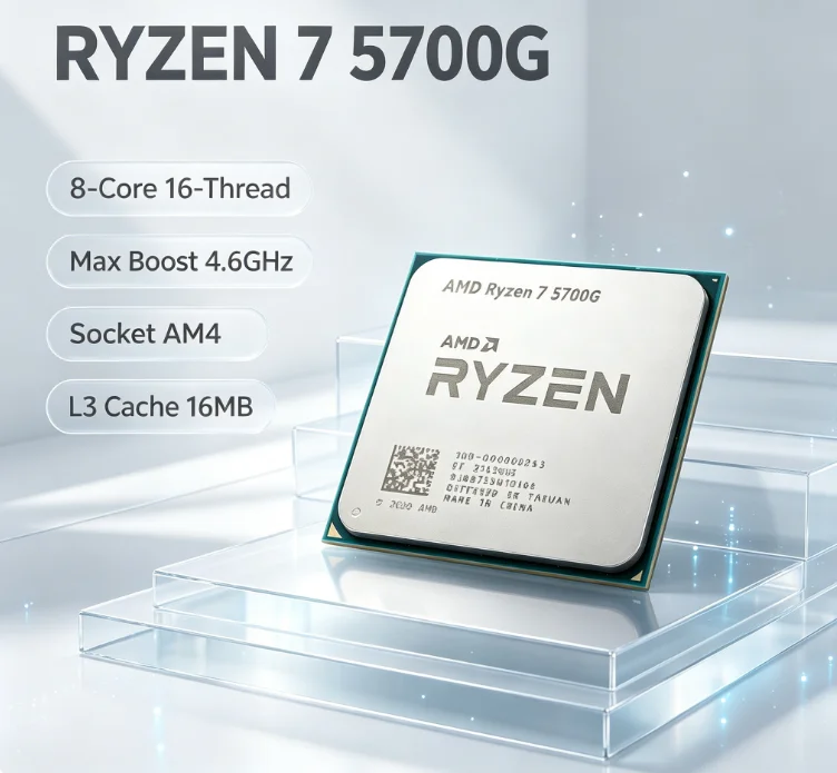 Amd Cpu Ryzen 7 - AMD Ryzen 7 5700G Geïntegreerde Grafische