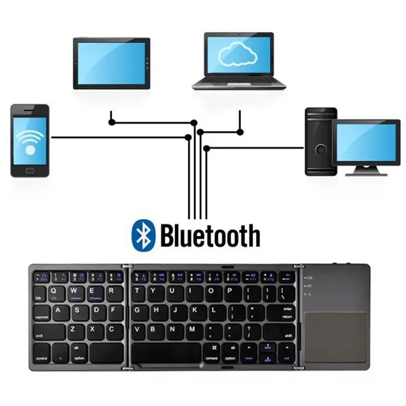 Mini Bluetooth 3-voudig opvouw - Gaming Keyboard Mini recensie en prijs