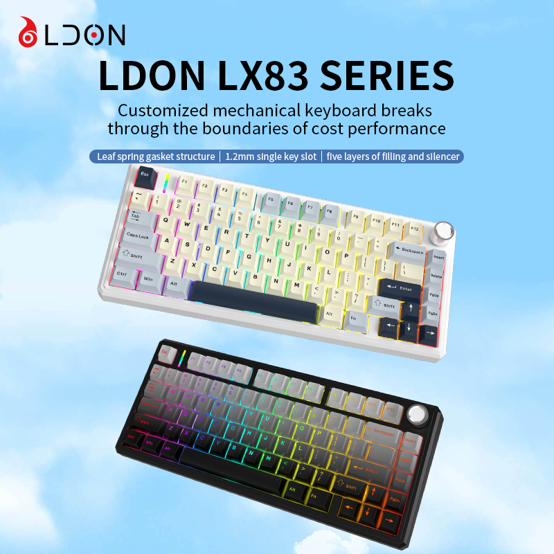 LDON LX83 Draadloos mechanisch - Gaming Keyboard Hot Swappable recensie en prijs