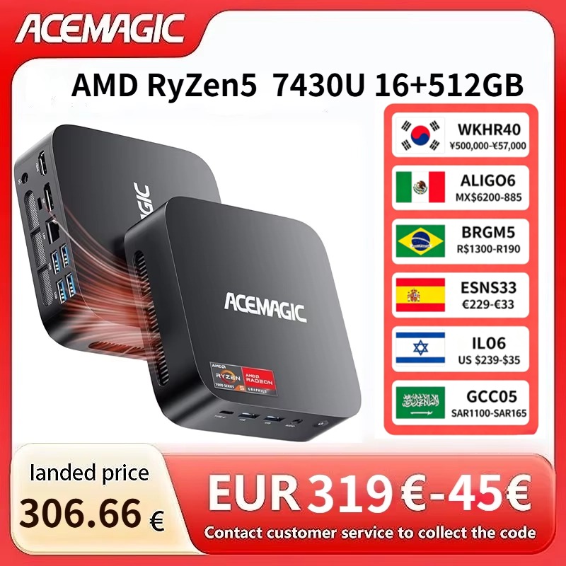 ACEMAGIC AMD Ryzen 5 7430U Min - Amd Cpu Ryzen 7 recensie en prijs