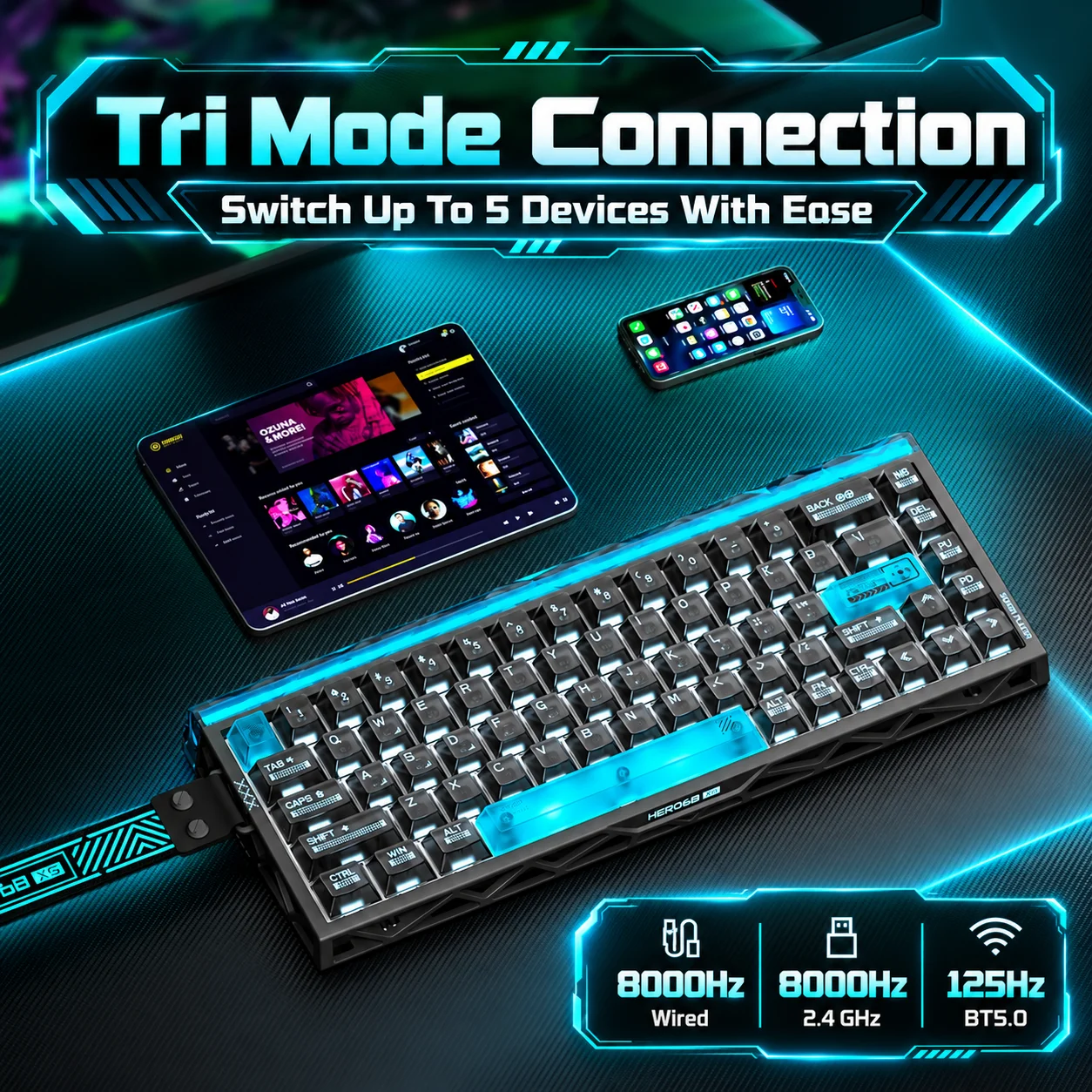 AULA Hero68 XS Hall Effect Gam - Gaming Keyboard No Rgb recensie en prijs