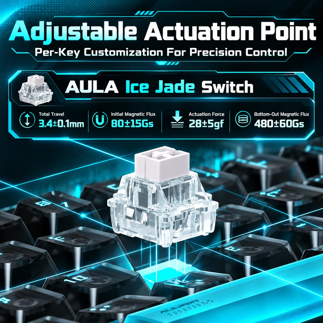 AULA Hero68 XS Hall Effect Gam - Gaming Keyboard No Rgb recensie en prijs