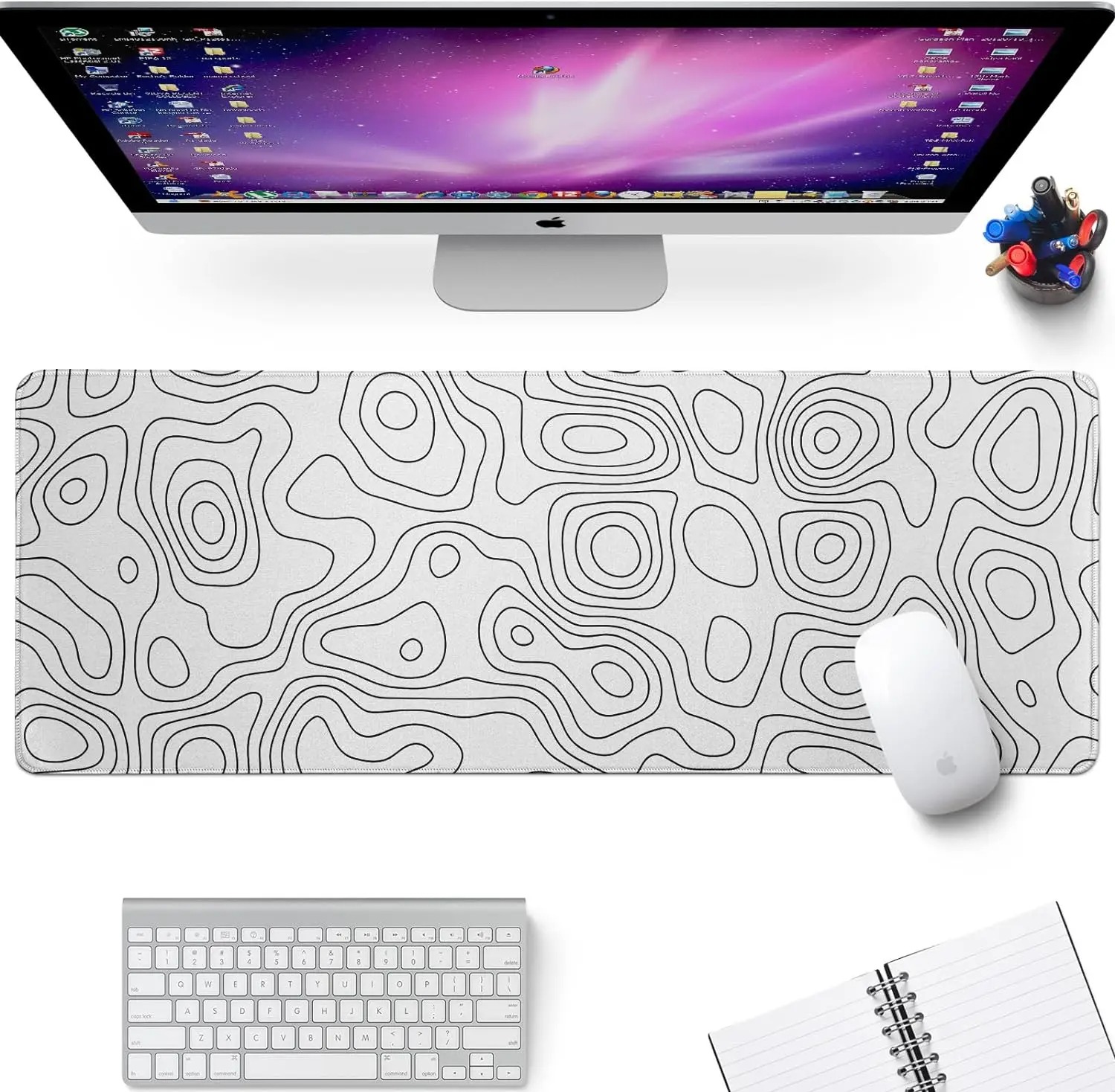 Witte rubberen muismat Topogra - Gaming Keyboard High Ground recensie en prijs